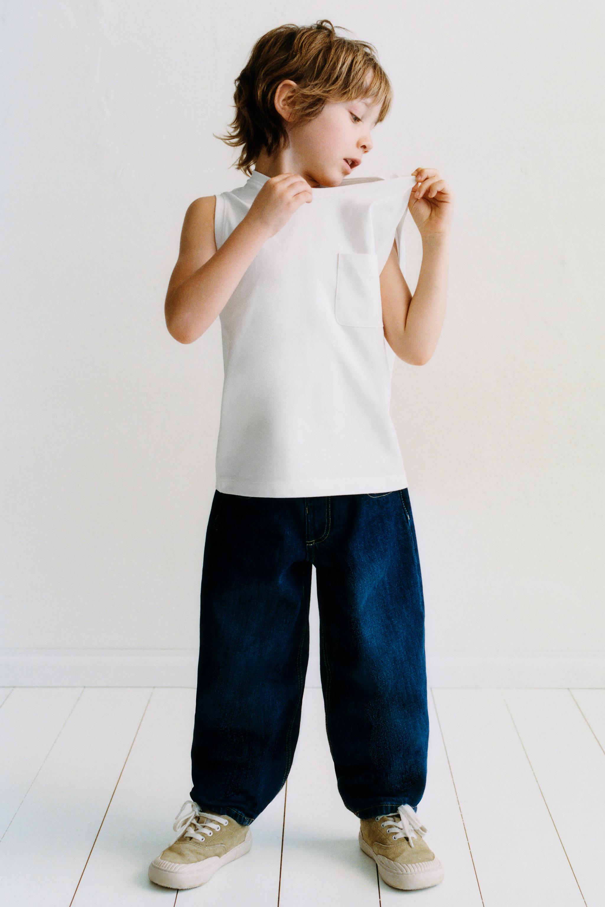 T-SHIRT UNI À POCHE
